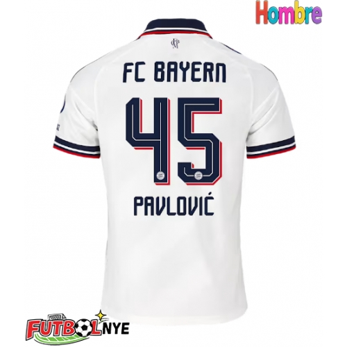 Camiseta Bayern Munich Aleksandar Pavlovic #45 Visitante Equipación 2026-27 manga corta